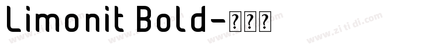 Limonit Bold字体转换
